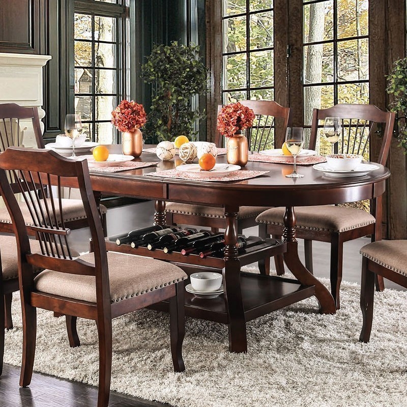 Jordyn Wood Storage Extendable Dining Set