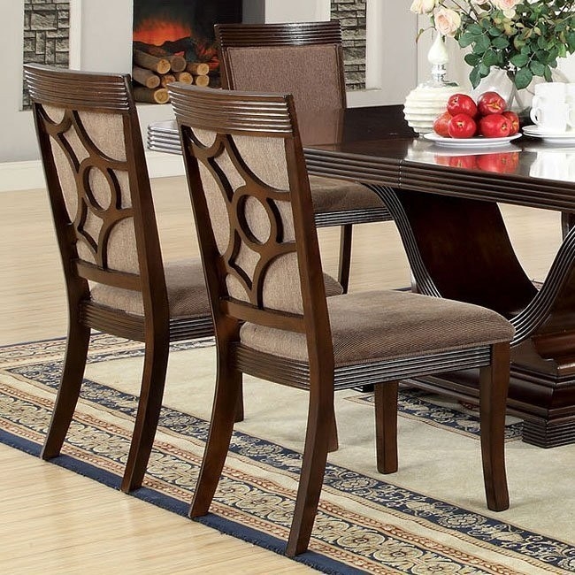 Woodmont Fabric/Wood Dining Side Chair, Set of 2