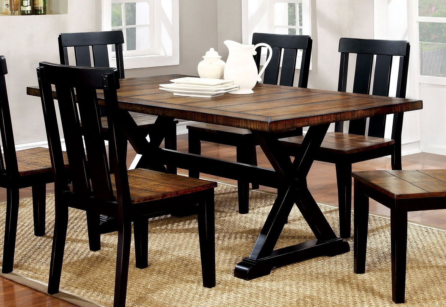 Alana Wood Rectangular Dining Set