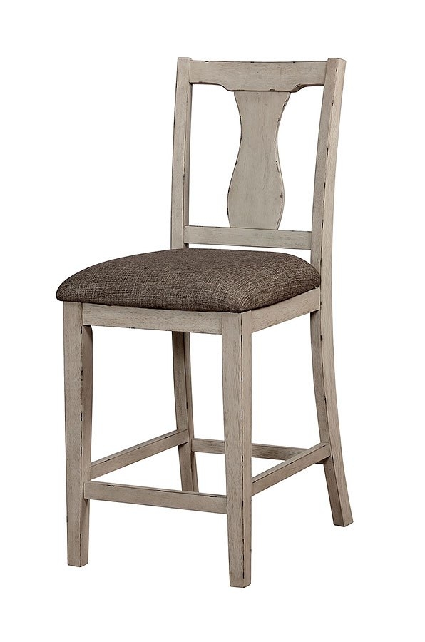 Ann 5-Piece Fabric/Wood Square Counter Height Dining Set