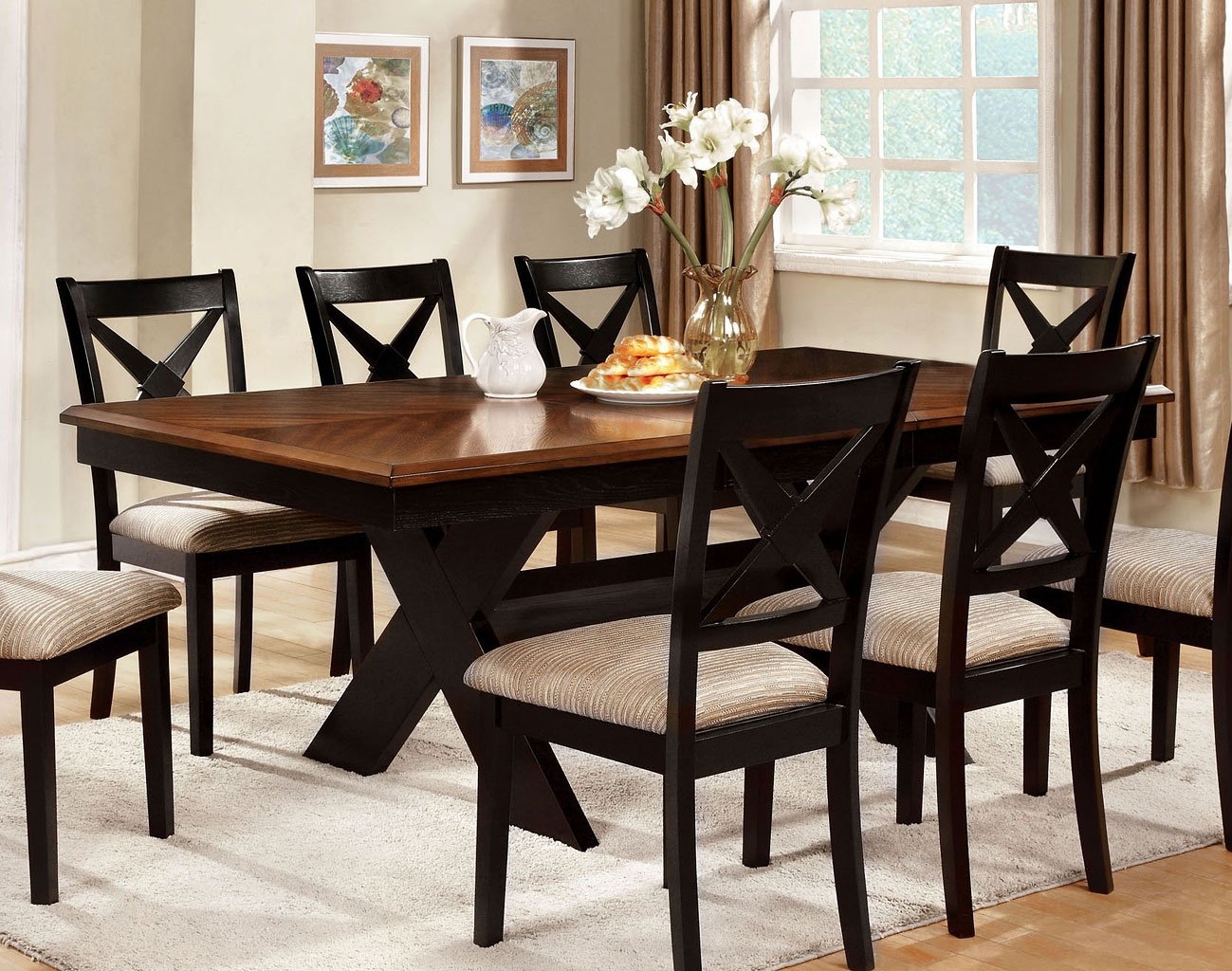 Liberta Wood Extendable Dining Set