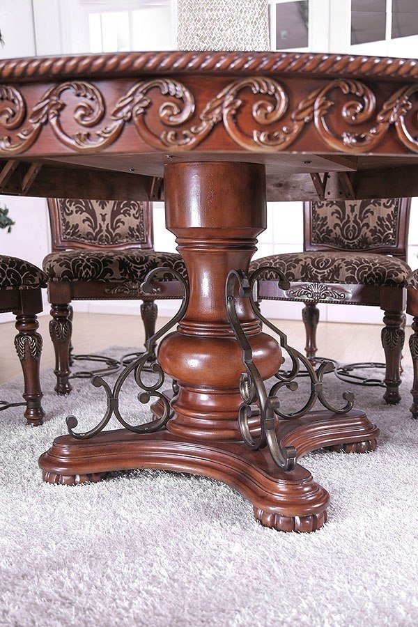 Lucie Wood Round Dining Table