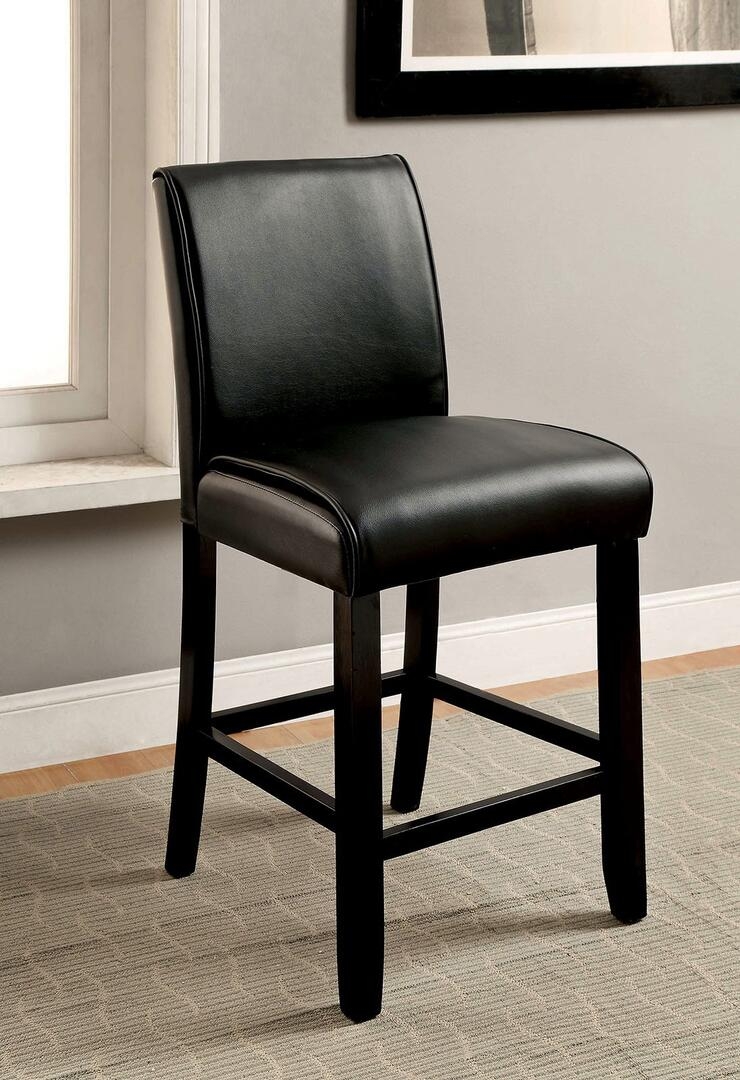 Gladstone Leatherette/Wood Counter Height Dining Chair, Set of 2