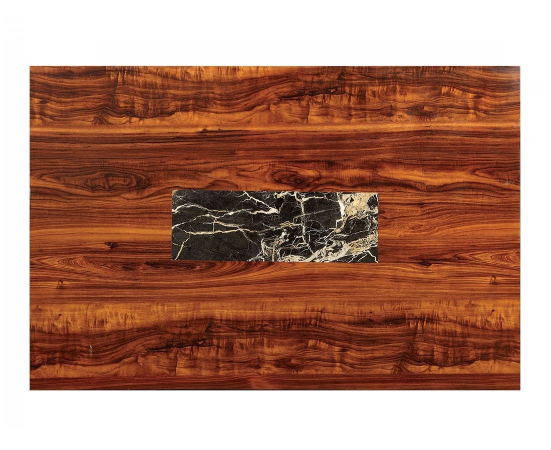Bonneville Faux Marble/Wood Counter Height Table w/Wine Storage