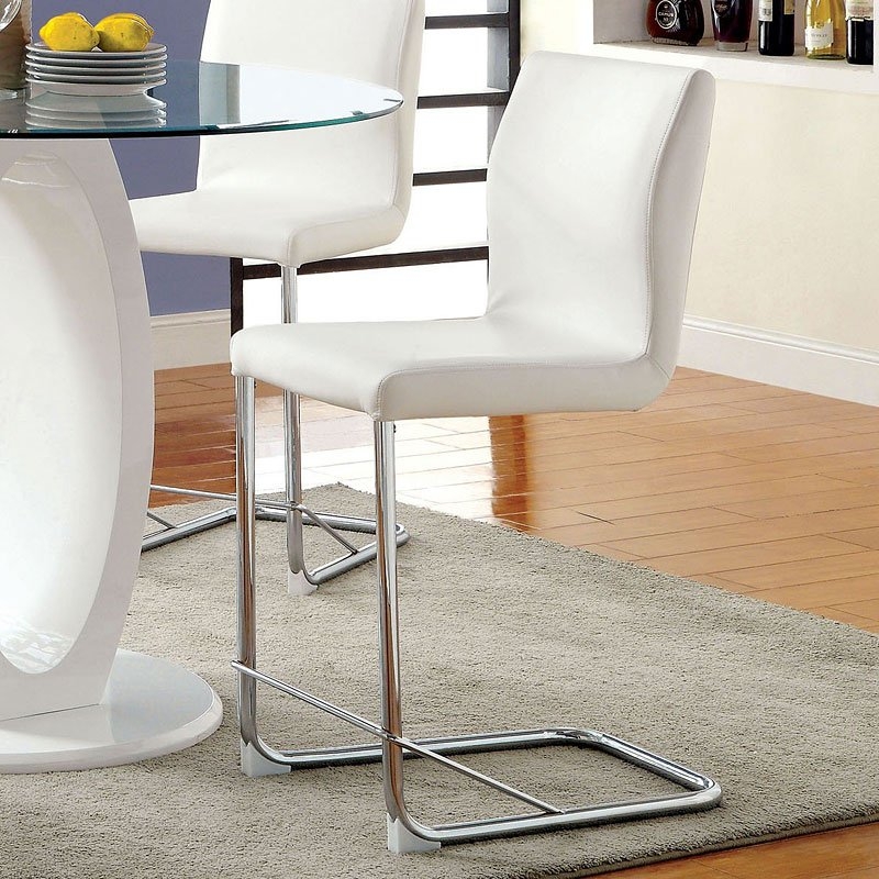 Lodia II Glass Counter Height Set