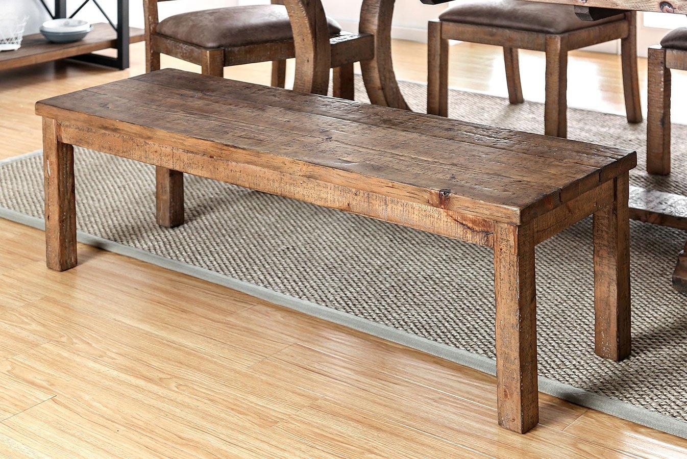 Gianna 77" Wood Dining Set