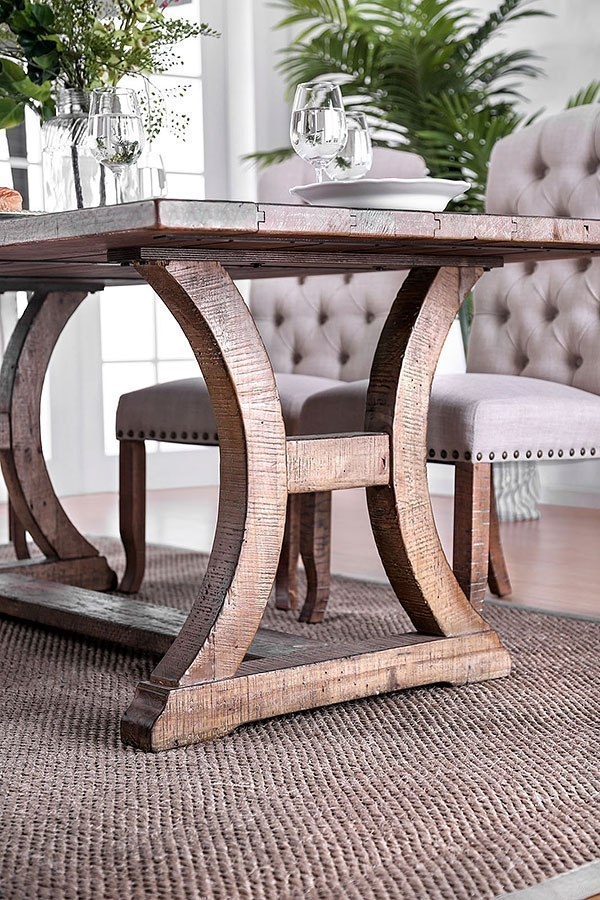 Gianna 77" Wood Dining Set