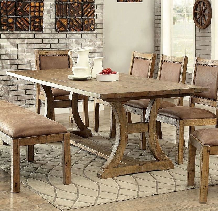 Gianna 96" Wood Dining Table