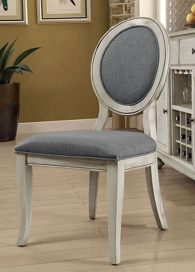 Siobhan Fabric/Wood Dining Side Chair, Set of 2