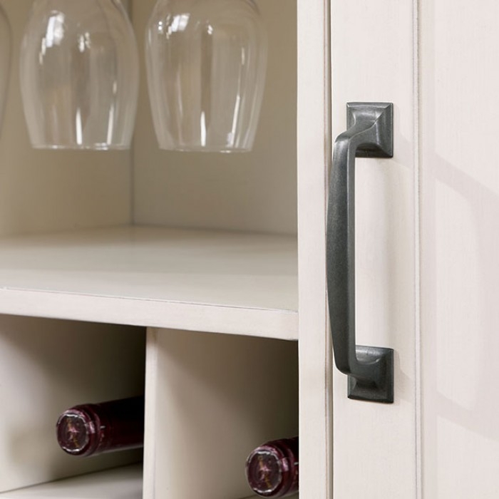 Lakeshore Wood Server w/2 Doors, 3 Drawers & Wine Rack