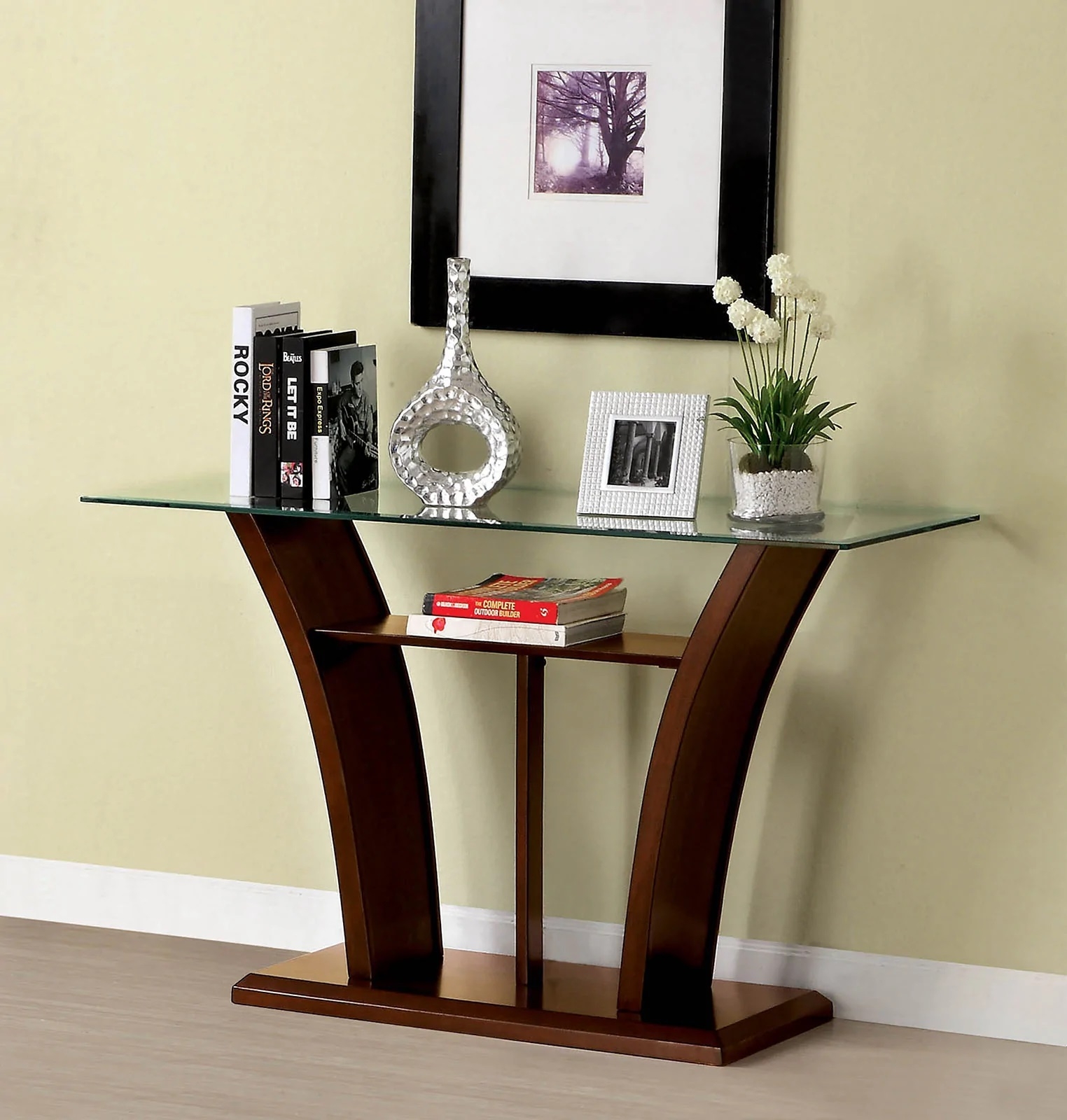 Manhattan Glass/Wood Coffee Table Set