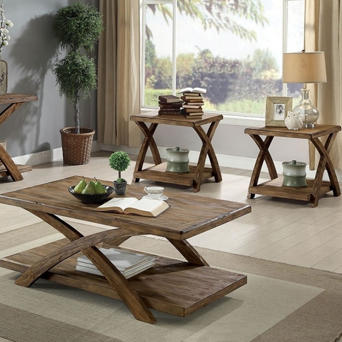 Bryanna Wood Storage Coffee Table Set