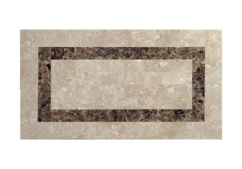 Rosetta Faux Marble/Wood Storage Coffee Table