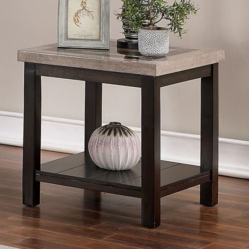 Rosetta Faux Marble/Wood Storage Coffee Table Set