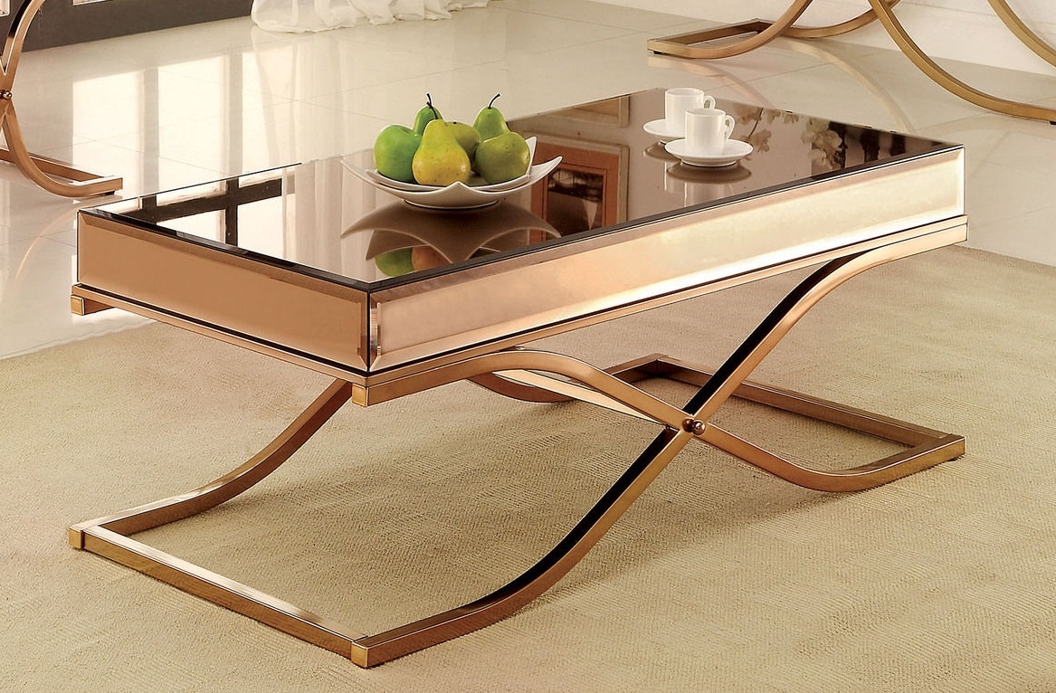 Sundance Mirror/Metal Coffee Table Set