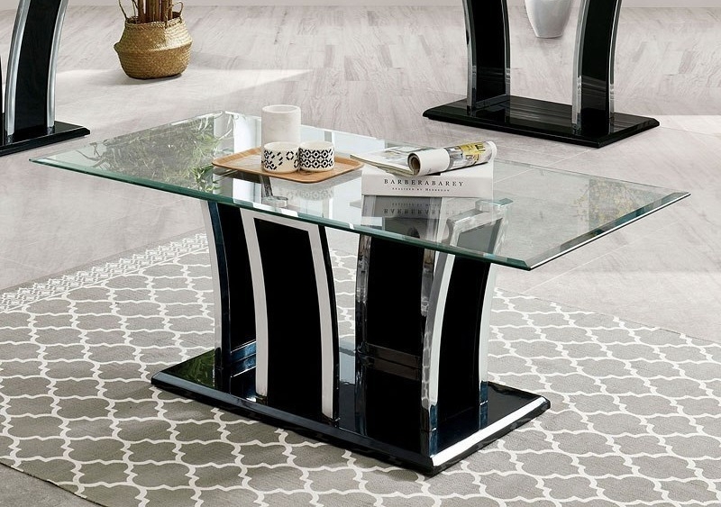 Staten Glass/Metal Coffee Table