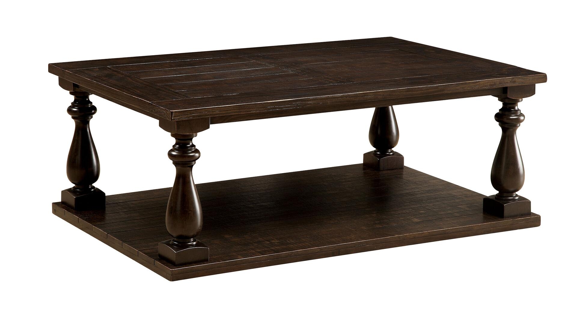 Luan Wood Storage Coffee Table