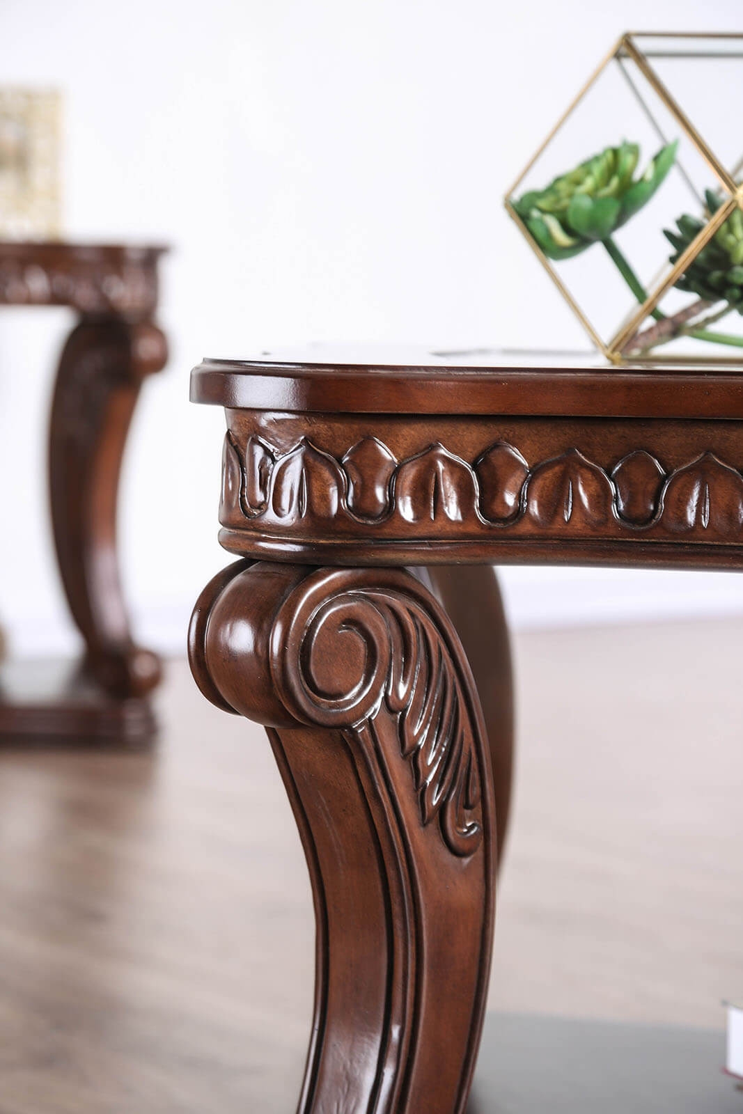 Walworth Glass/Wood Coffee Table