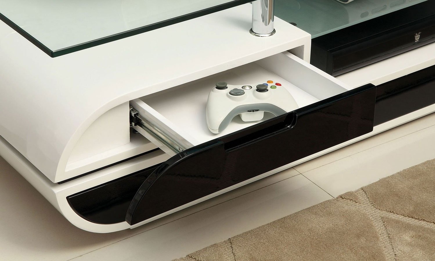 Evos 63" Glass TV Console