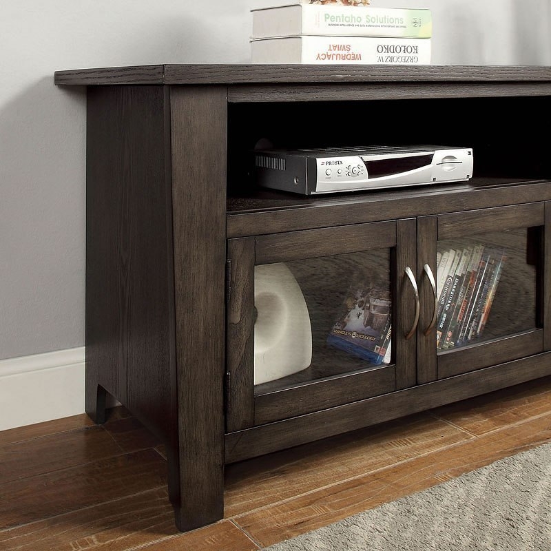Alma 60" Glass/Wood TV Stand