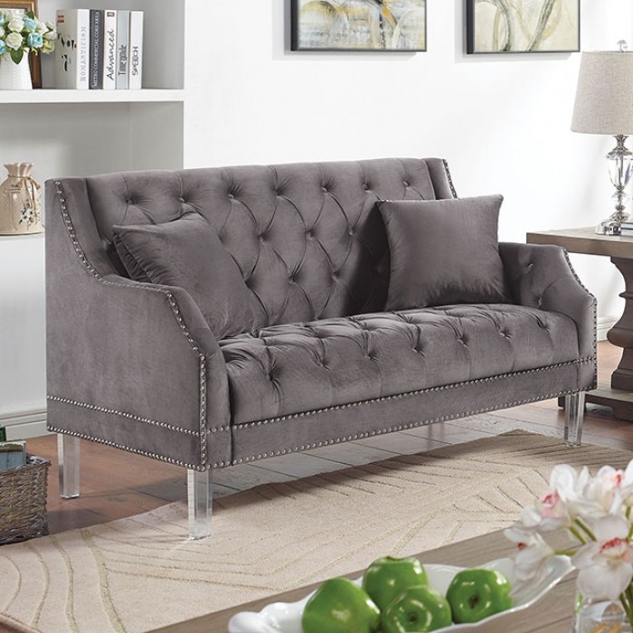 Franceschi Fabric Tufted Living Room Set