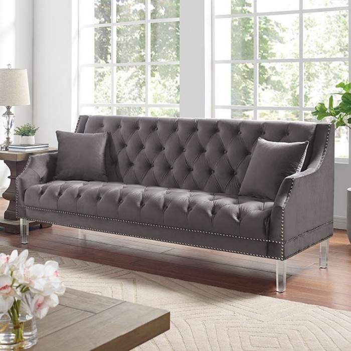 Franceschi Fabric Tufted Living Room Set