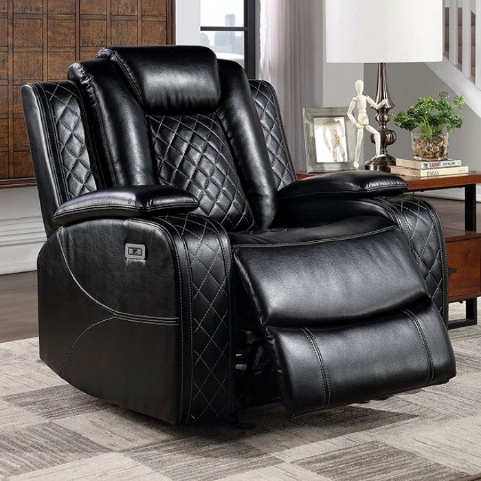 Lubeck Leatherette Power Reclining Living Room Set