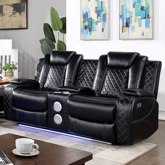 Lubeck Leatherette Power Reclining Living Room Set