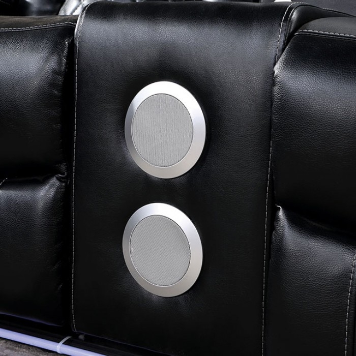 Lubeck Leatherette Power Reclining Loveseat