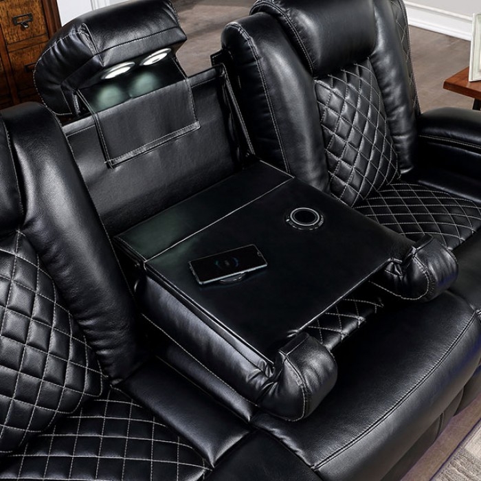 Lubeck Leatherette Power Reclining Living Room Set