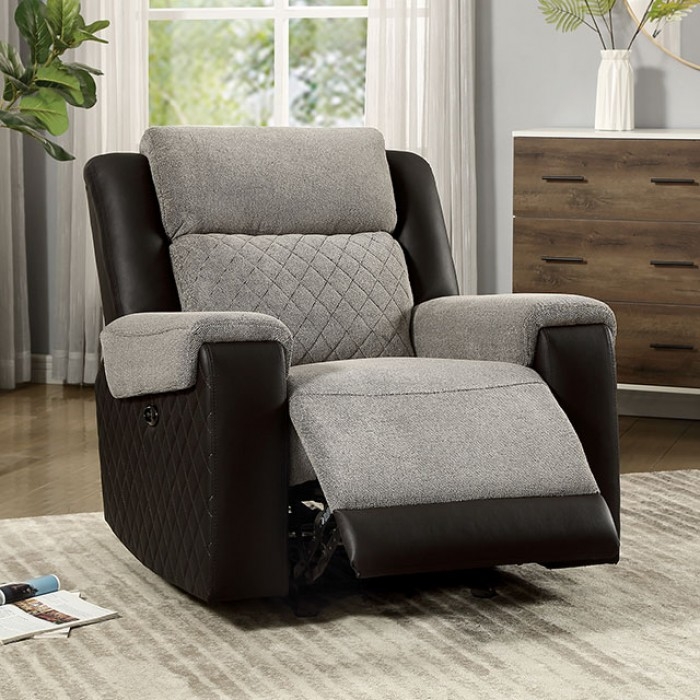 Silverton Fabric/Leatherette Power Reclining Living Room Set