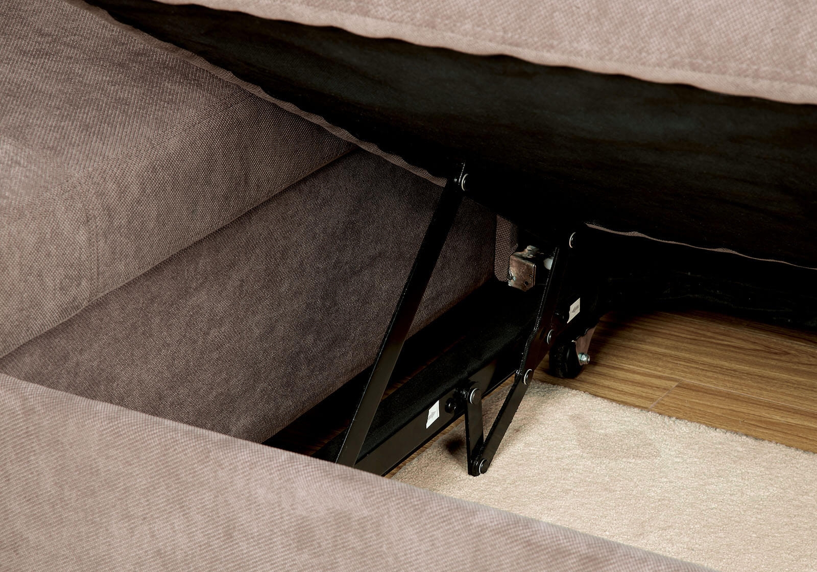 Foreman Fabric L-Shape Sleeper Sectional Sofa