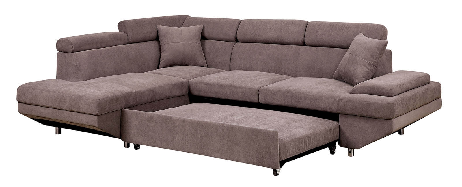 Foreman Fabric L-Shape Sleeper Sectional Sofa