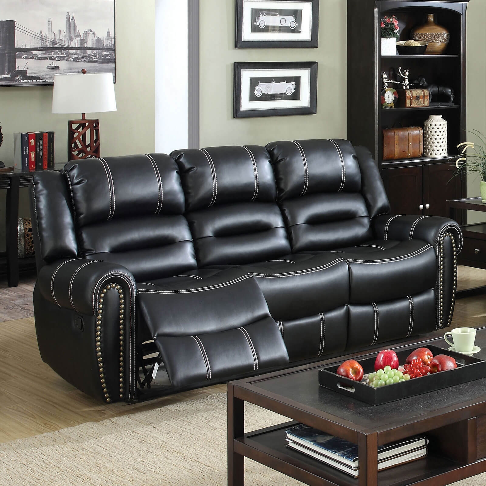 Frederick Leatherette Reclining Living Room Set