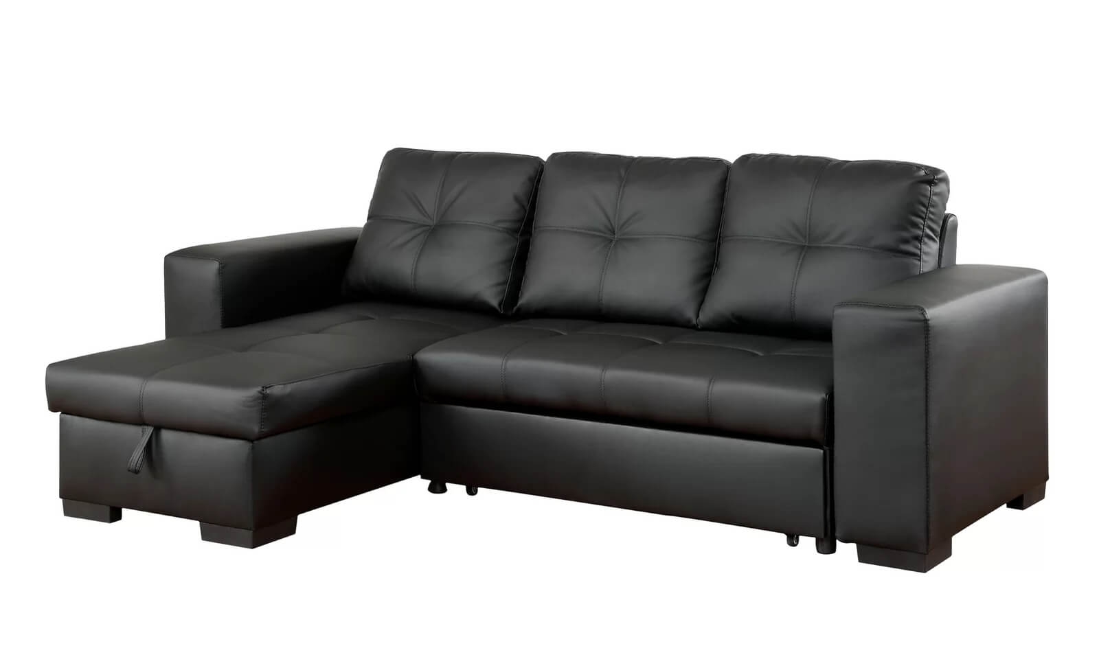 Denton L-Shape Reversible Sleeper Storage Sectional Sofa