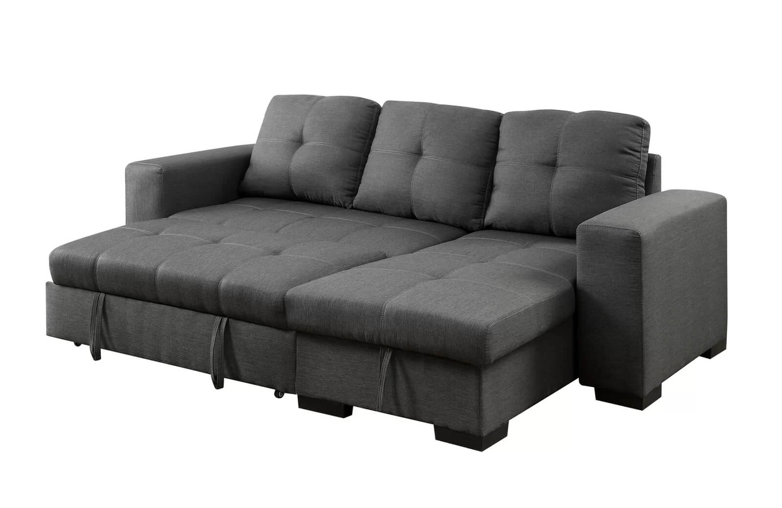 Denton L-Shape Reversible Sleeper Storage Sectional Sofa