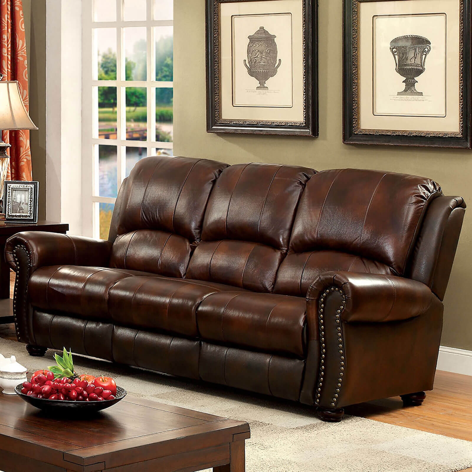 Turton Top Grain Leather Match Living Room Set