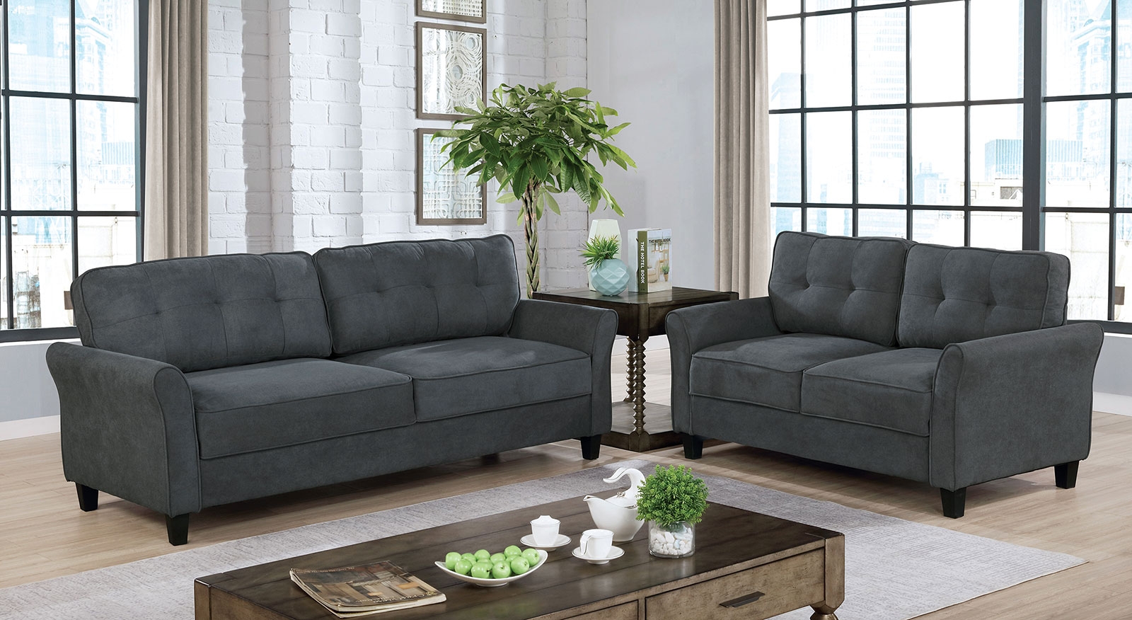 Alissa Fabric Living Room Set
