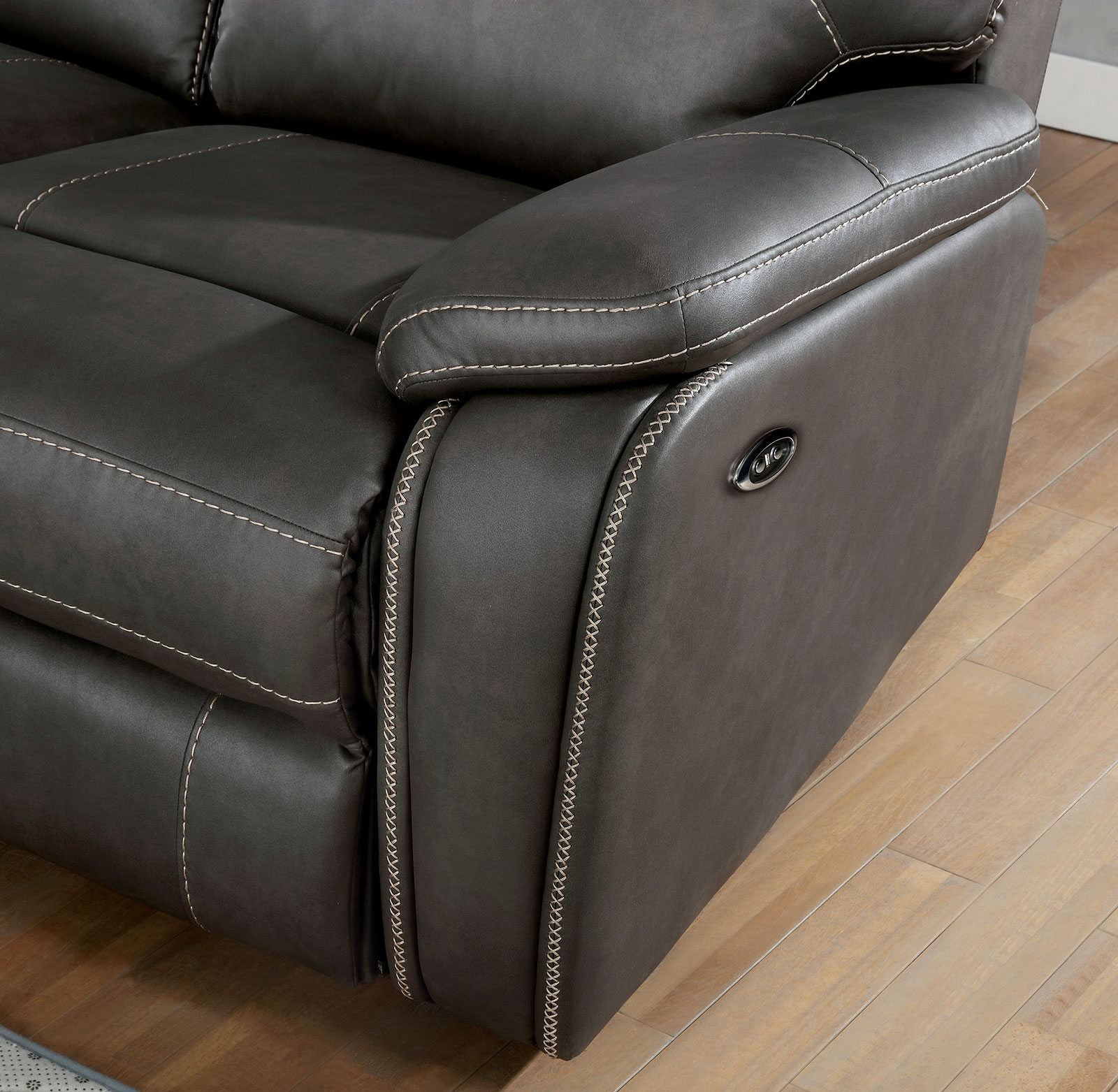 Ffion Leatherette Power Reclining Chair