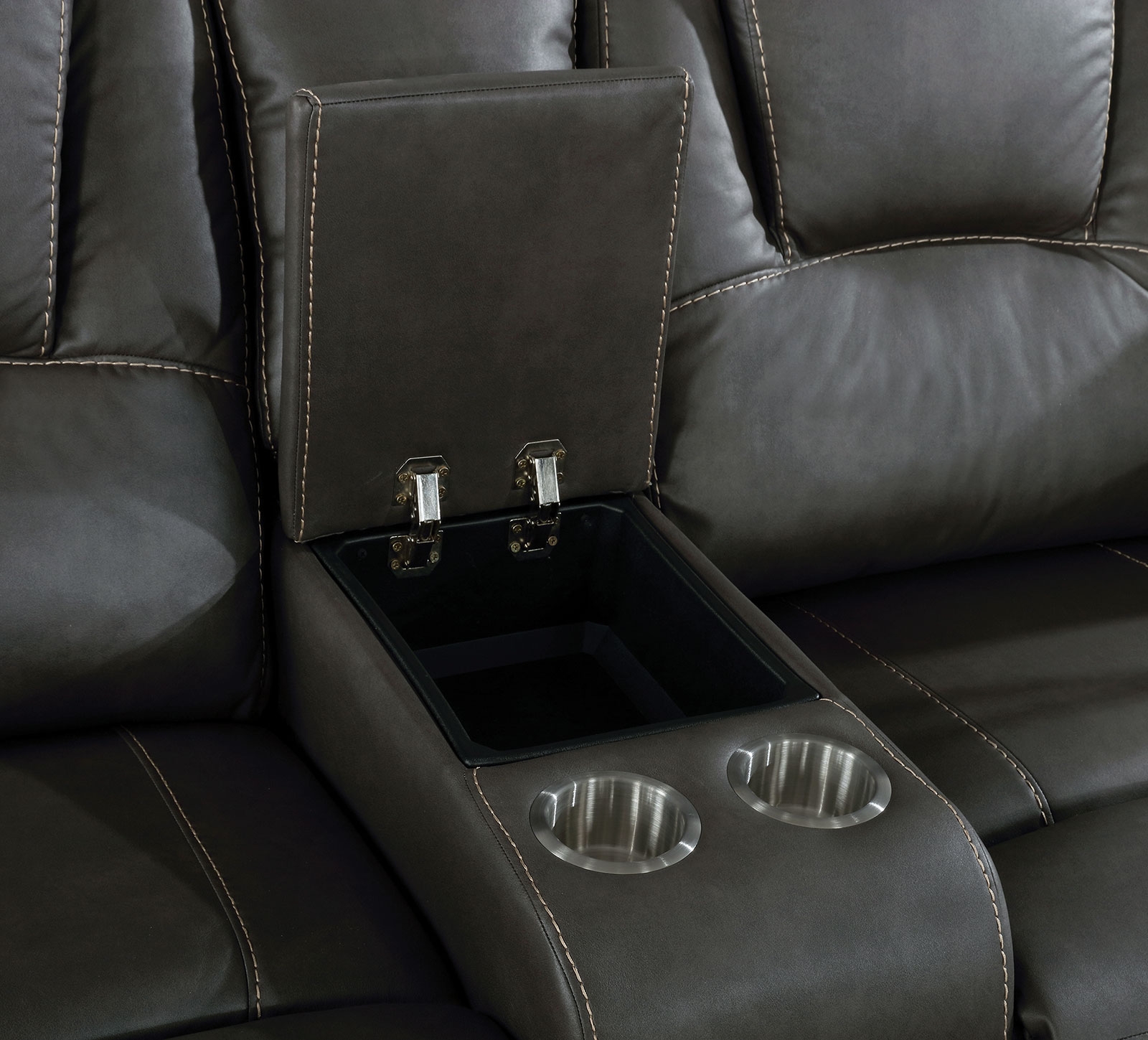 Ffion Leatherette Power Reclining Loveseat