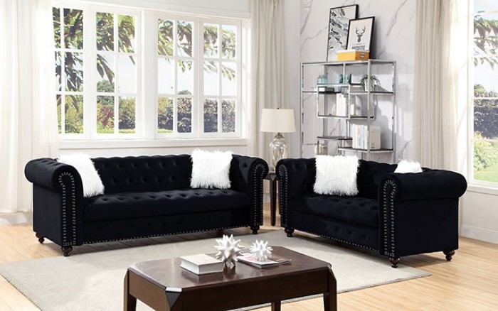 Giacomo Fabric Tufted Living Room Set