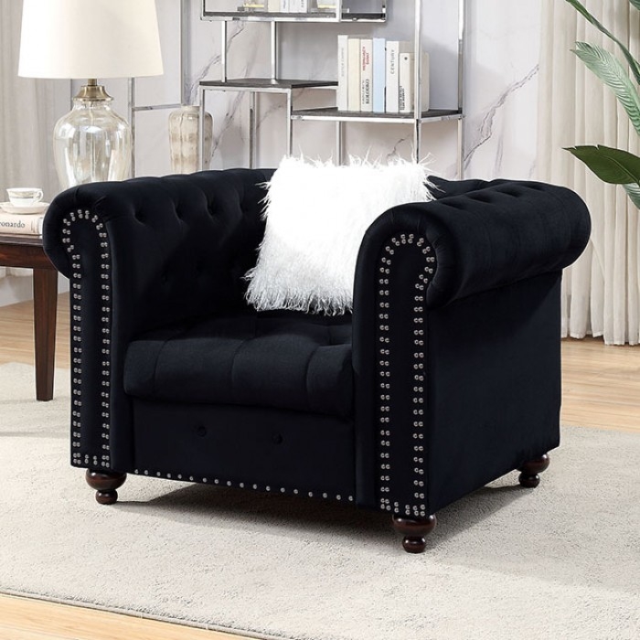 Giacomo Fabric Tufted Living Room Set
