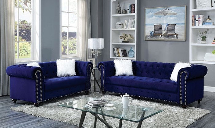 Giacomo Fabric Tufted Living Room Set