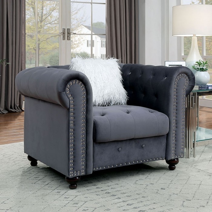 Giacomo Fabric Tufted Living Room Set
