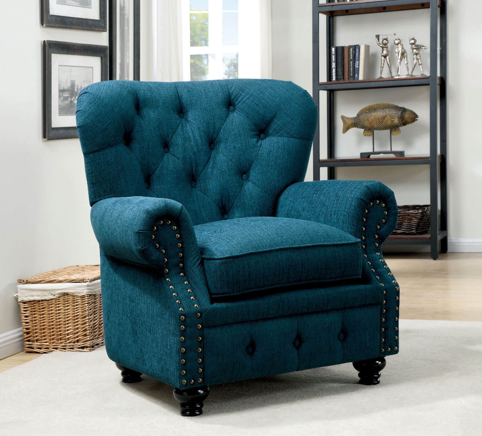 Stanford Fabric Tufted Chair