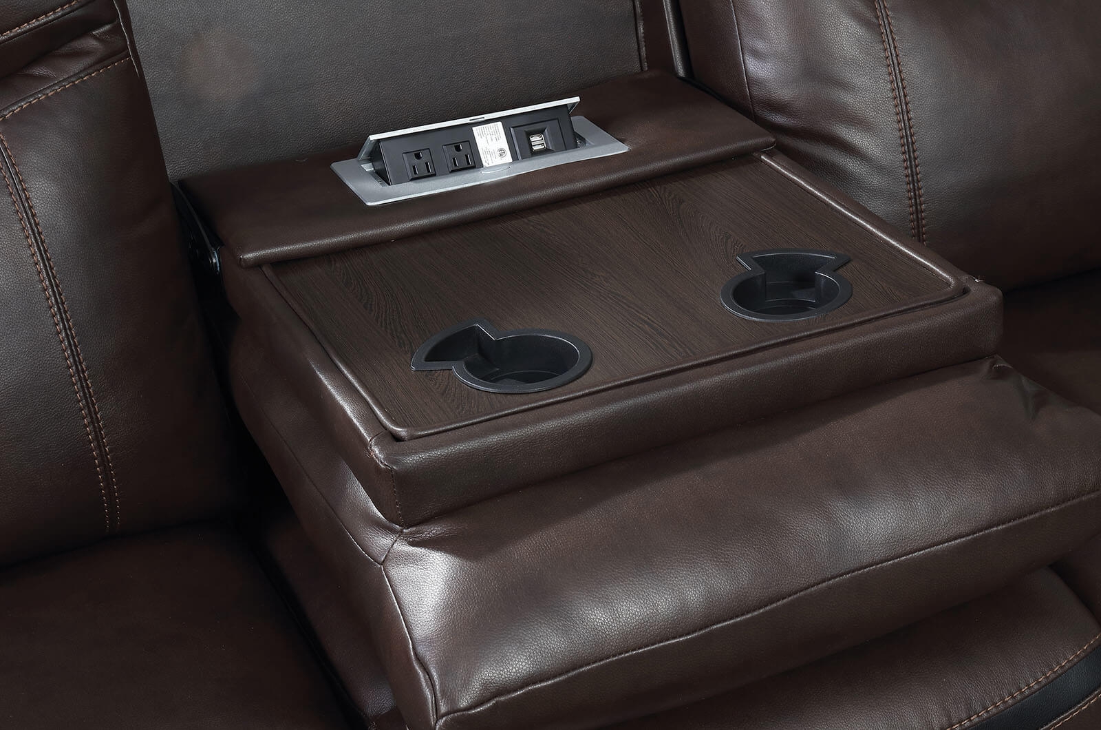Chenai Leatherette Reclining Sofa