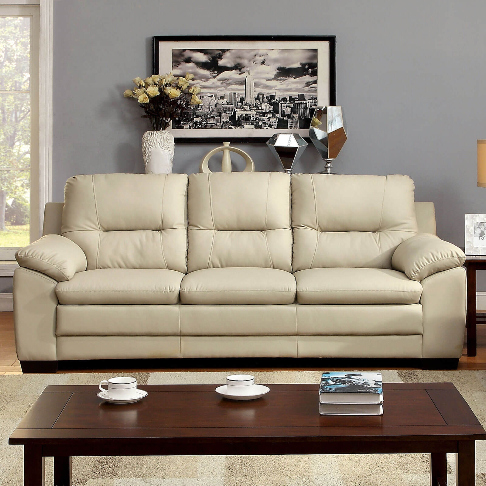 Parma Leatherette Sofa