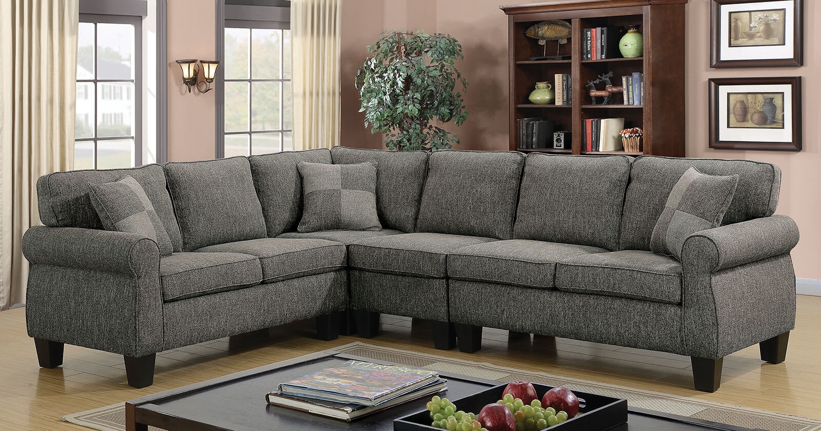 Rhian Fabric Living Room Set