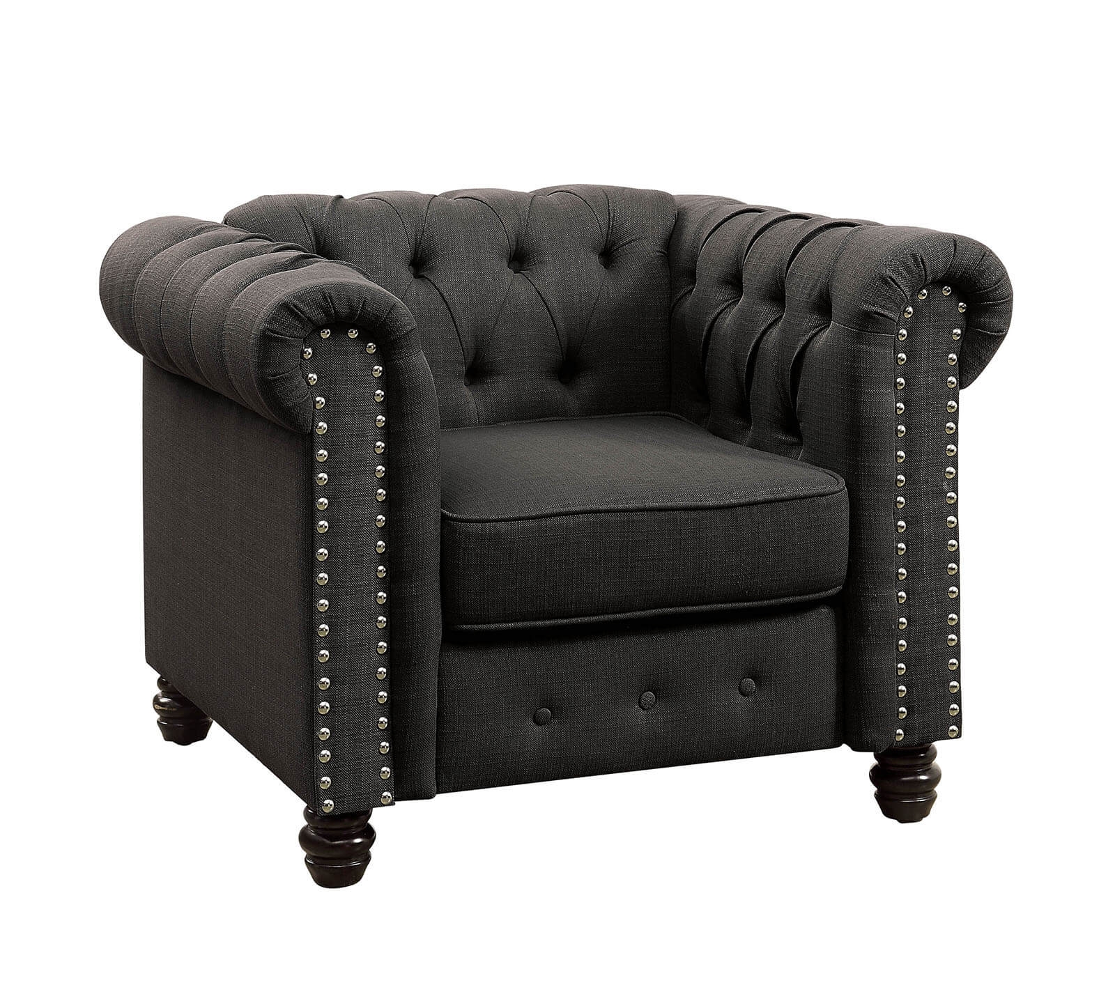 Winifred Chenille Fabric Tufted Chair