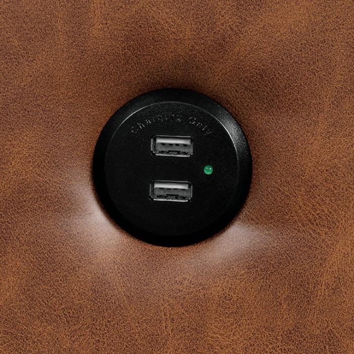 Horgen Leatherette Sofa w/ USB Outlet